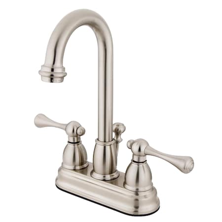 Kingston Brass 4" Centerset Bathroom Faucet, Brushed Nickel KB3618BL